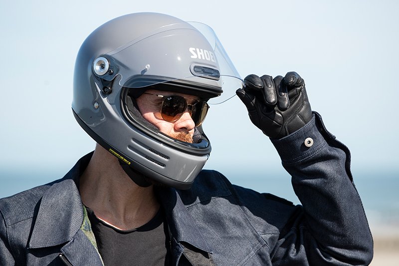 Shoei Glamster motorcycle helmet lifestyle
